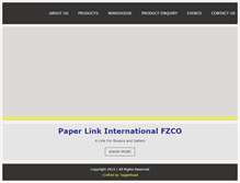 Tablet Screenshot of paperlinkintl.com
